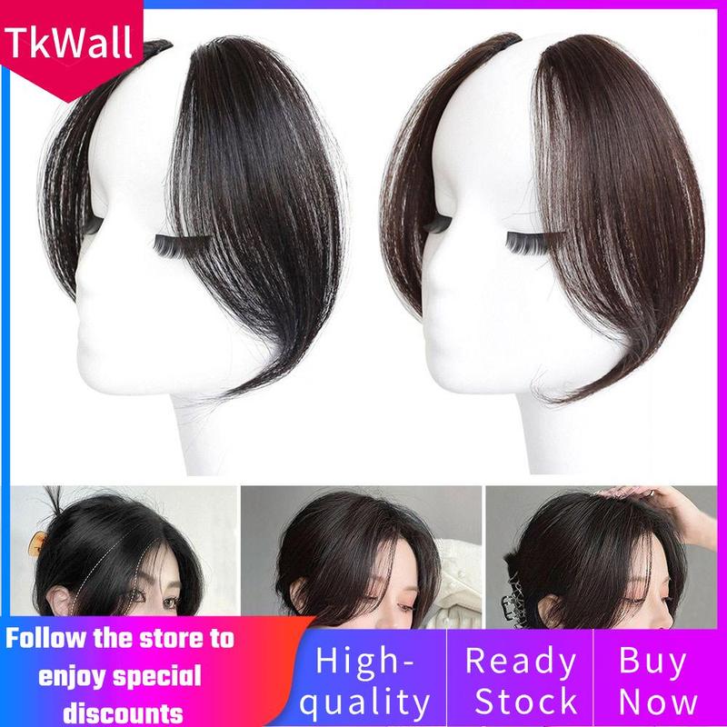 Tóc Mái Giả, Thời Trang, Tự Nhiên, Vô Hình, Viền Bên 3D, Kẹp, Siêu Nhẹ, 2 Cái / Bộ, Dành Cho Nữ 0