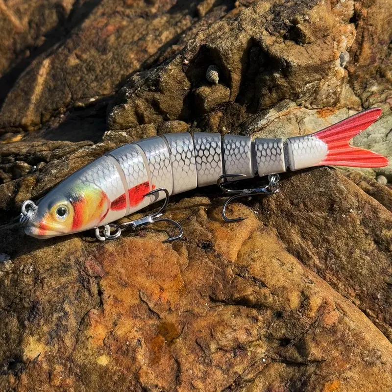 Artificial Fishing Lure, Multi Jointed Swimbait with Hook, Lifelike Fishing Lure, Fishing Tackle, Outdoor Fishing Accessories 2