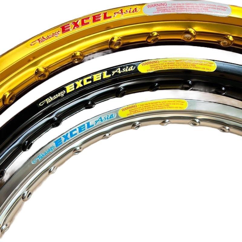 Niềng excel bóng 1 1 dày, tem nổi mẫu 2024 cho nhiều loại xe (giá cặp đôi) Phụ Tùng Phụ Kiện Mâm