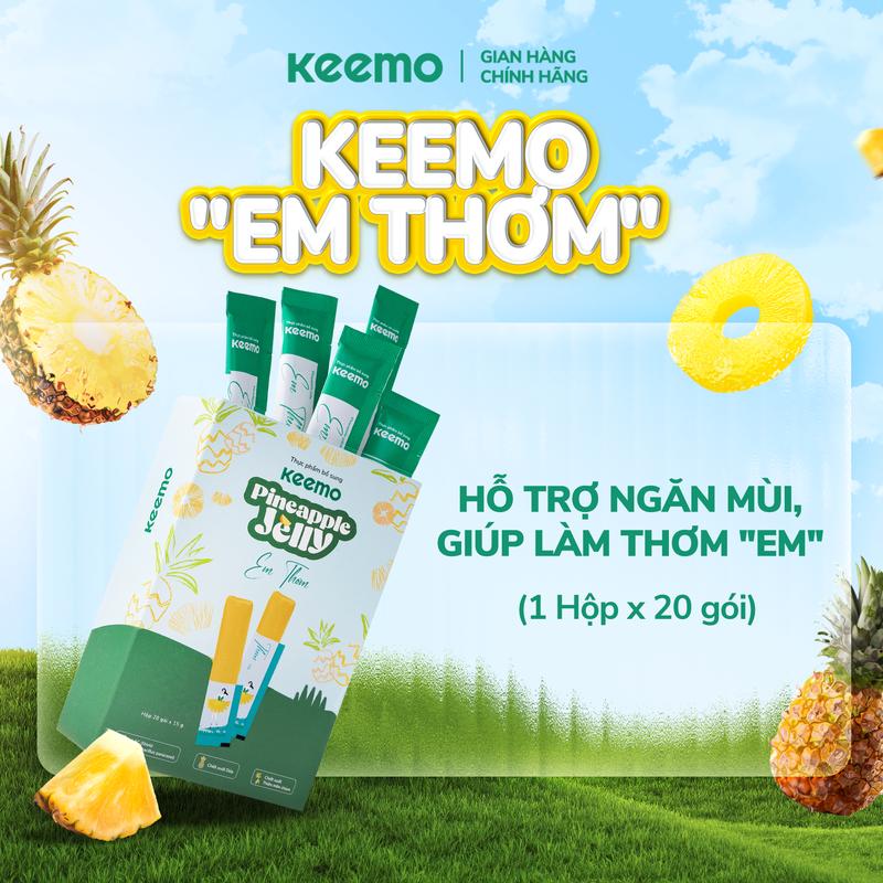 Product Introduction of [Độc quyền livestream] Thạch Dứa KEEMO hỗ trợ ngăn mùi + Thạch Nghệ Keemo 1