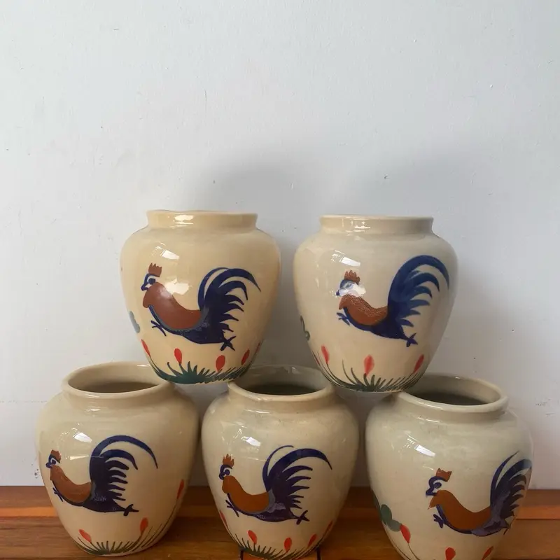 Lu bia vẽ hình gà bay (hàng vẽ tay) - Dùng uống nước, uống bia hoặc sinh tố cốc cốc ly gấu đen 2
