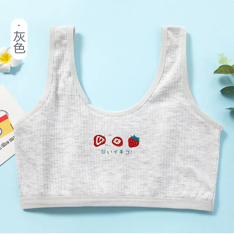 Áo lót ngực cho bé gái không đệm áo lá học sinh cấp 2 cấp 3 từ 30 đến 46kg 4