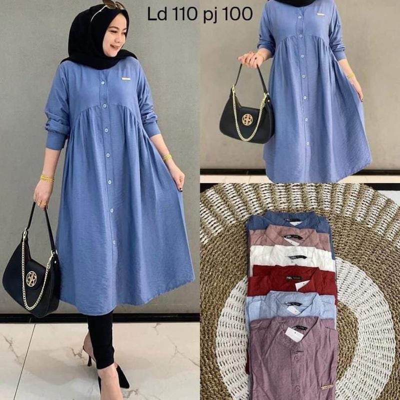 AYUMI TUNIK CRINKLE AIRFLOW Cantik Muslim 0