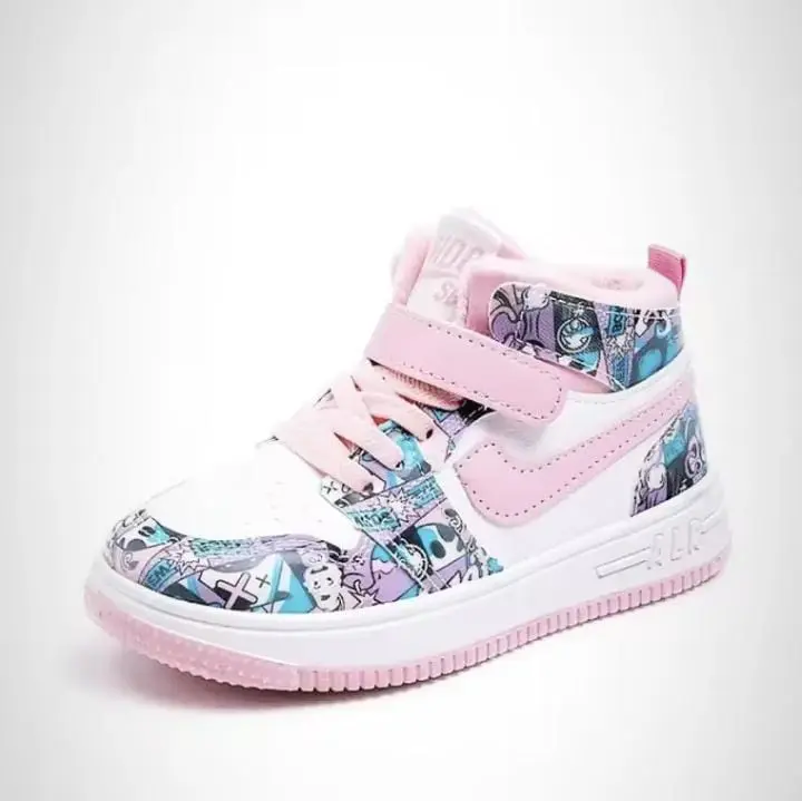 PROMO Sneakers Anak Perempuan Sepatu Motif Dodle Sneakers Sepatu Anak Laki-Laki dan Perempuan Fashion sepatu labu labu untuk anak cewek