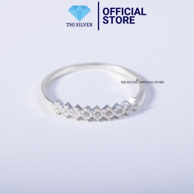 Nhẫn nữ dải đá nhỏ xinh THJ