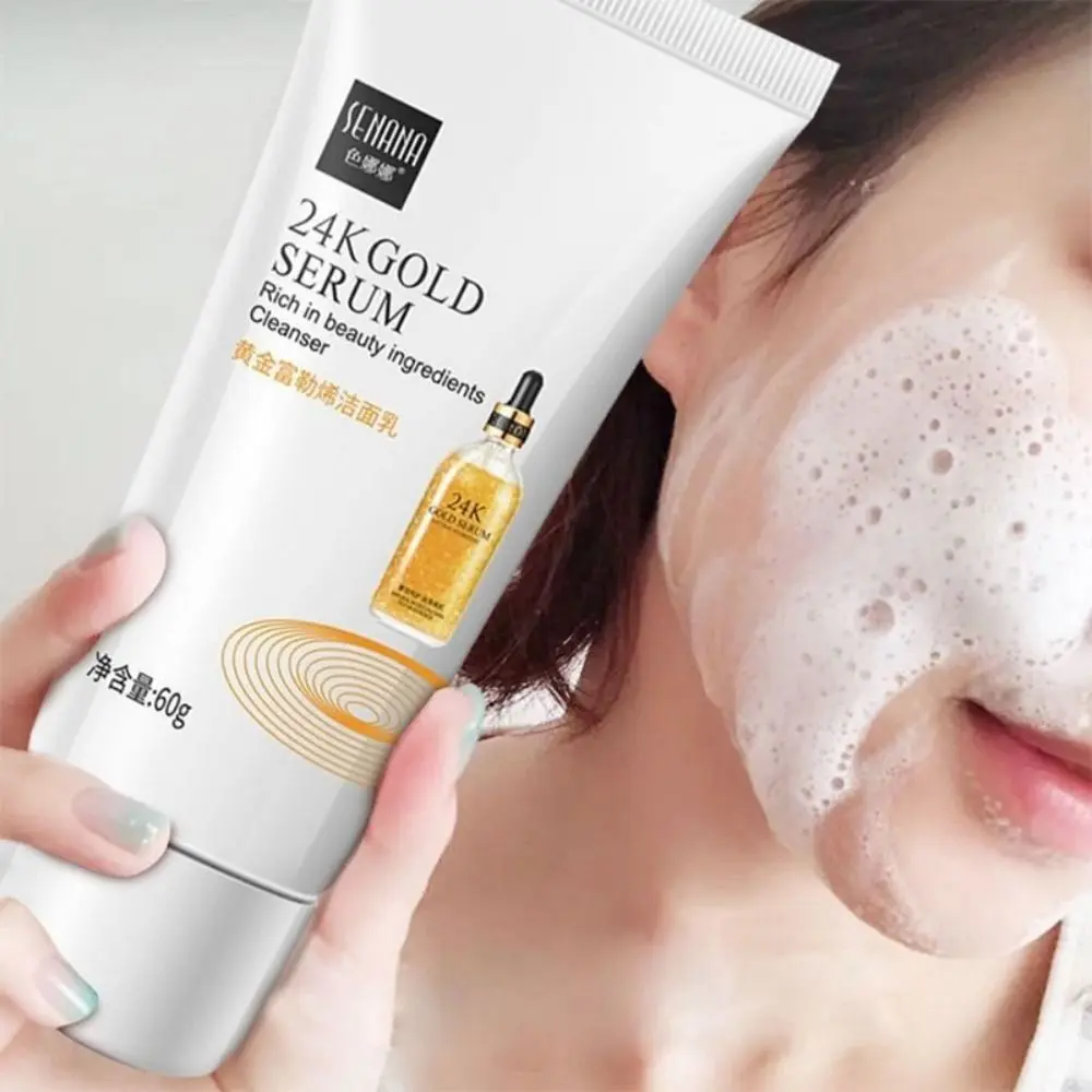 Fullerene Sữa Rửa Mặt 60G, Mới, Thu Nhỏ Lỗ Chân Lông, Làm Sạch Collagen, Chăm Sóc Da, Điều Trị Mụn Trứng Cá, Làm Trắng, Bọt