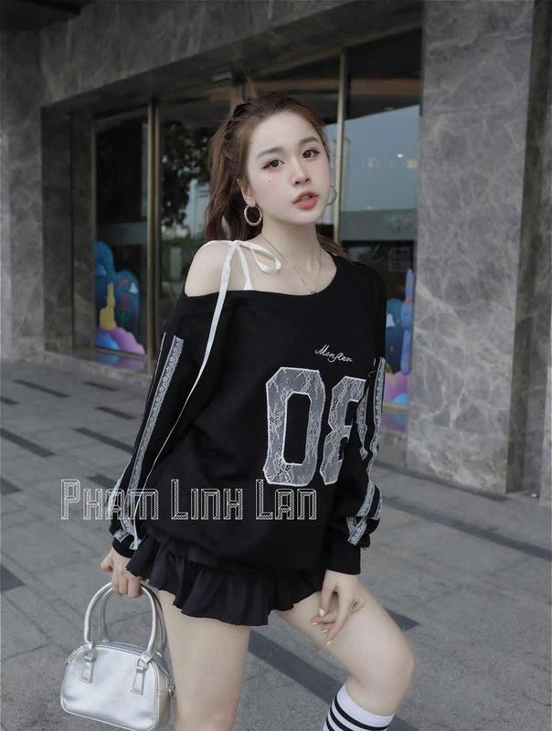 Áo thun nữ lệch vai tay dài số 08 cực xinh (T7.5). 5