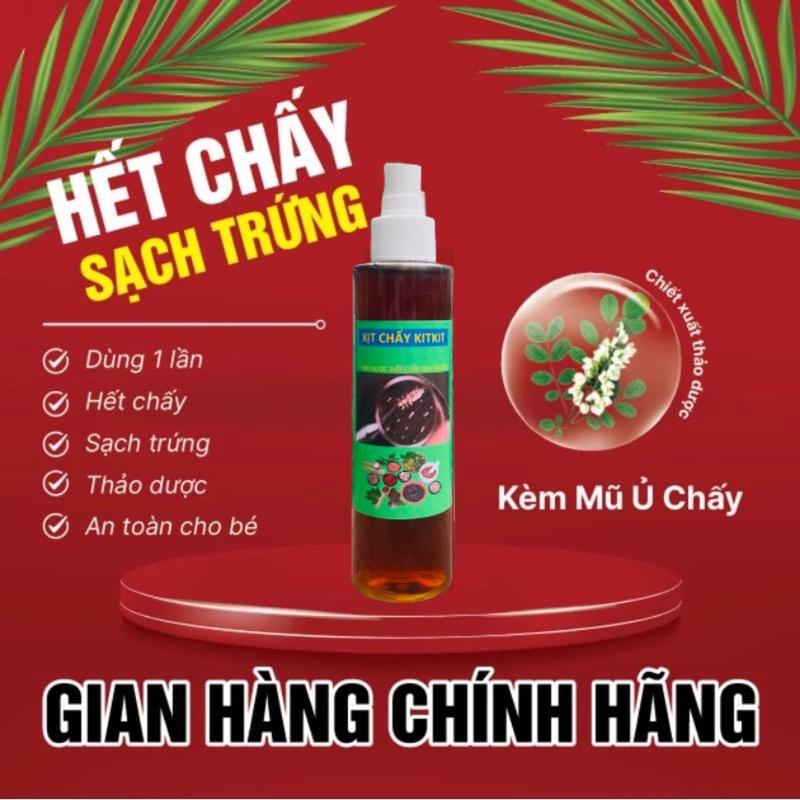    TRỢ GIÁ GIỜ VÀNG   Xịt ủ chấy KITKIT - dầu gội Ủ chấy chí - gội sạch chấy và trứng chấy trên tóc bé 