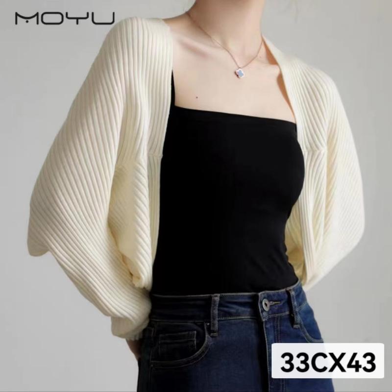Product Introduction of Váy Hai Dây Không Tay Phong Cách Pháp Xiaoxiangfeng Áo Khoác Cardigan Dệt Kim Phối Bên Ngoài Áo Len Nữ Tay Cánh Dơi Khăn Choàng Dáng Ngắn Khí Chất 1