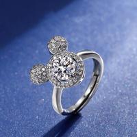 Gambar Diamcity 1 Karat S925 Cincin Wanita Perak Ring Mickey Lucu - Emas putih (1 karat), Dapat disesuaikan dari Diamcity Official Store Kab. Gresik 5 Tokopedia