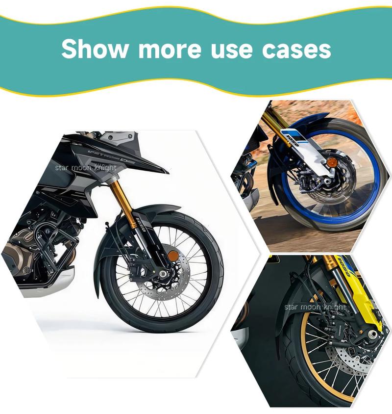 Product Introduction of Motorcycle Accessories For Suzuki V-Strom 1050 DE 1050DE 2023 2024 Front Fender Mudguard Extender Mudguard 9