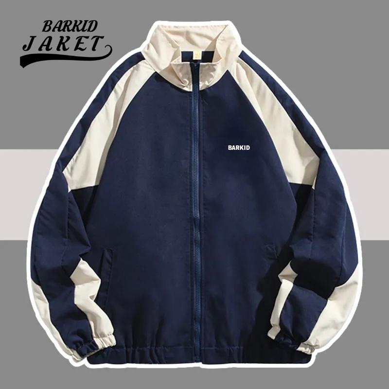 BARKID | VARSITY JAKET VINTAGE SOFT PARASUT WATERPROOF UNISEX PRIA WANITA 2