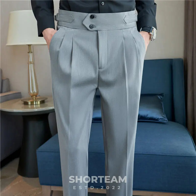 Basic Daily Twill Gurkha - Celana Panjang Pria Model Varian Italian Style TP03 - Celana Formal Kerja Pria Dewasa Polos 4