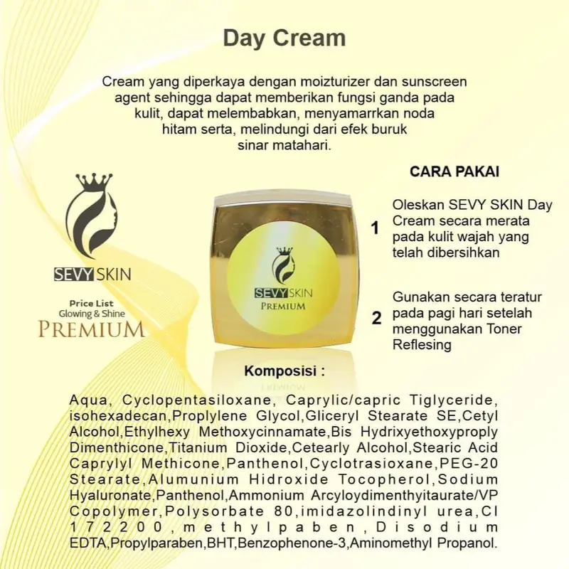 Sevy Skin skincare Bpom 4