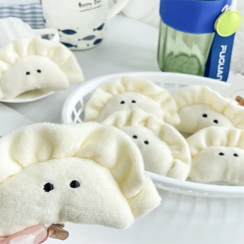 Cute Dumpling Plush Toy Small Pendant Bag Keychain Plush Toy Pendant Doll