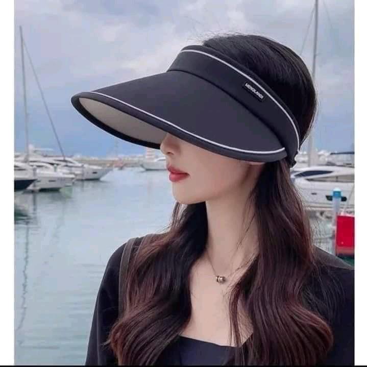 Mũ chống nắng có thể gập lại, mũ chống nắng ngoài trời,cưỡi ngựa,đi xe đầu rỗng chống tia UV,thoáng khí cho bãi biển,du lịch Phụ Kiện Đội Đầu 2