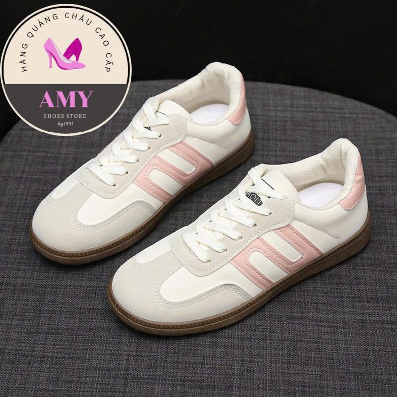 Giày Thể Thao Sneaker Nữ Chất Liệu Da  Phong Cách  Hàn Quốc Trẻ Trung Năng Động Mã B06