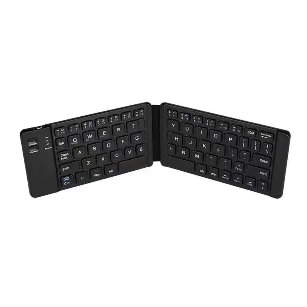 Portable two fold Bluetooth keyboard, lightweight mobile phone, tablet, universal plastic mini Bluetooth keyboard