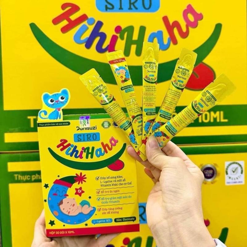 Siro Ăn Ngon Hihihaha Cho Bé Hấp Thu Tốt Tăng Đề Kháng Tổng Hợp Từ Vitamin ( 1 hộp 30 gói )