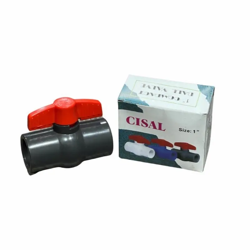 Ball valve pvc 1/2” 3/4” 1” merk cisal - stop kran pvc 1