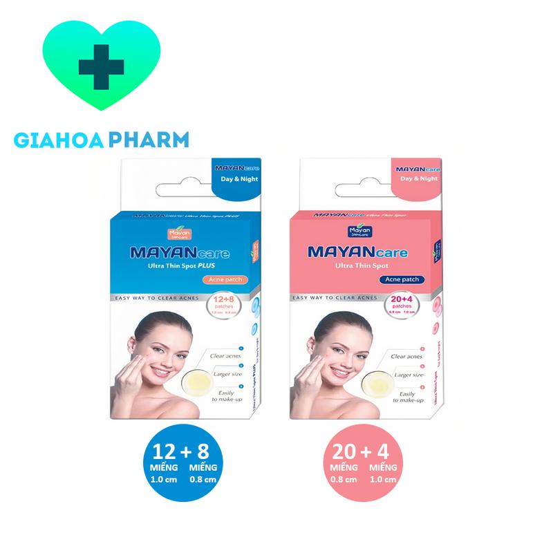 Miếng dán mụn Mayan Care (Hàn Quốc) hút mụn, bụi bẩn, giảm mụn sưng, sẹo, thâm mụn - Hộp 20 miếng / 24 miếng