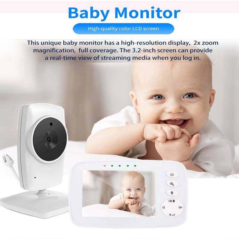 Product Introduction of Baby Monitor Video With Camera SM32 3.2 Inch TFT LCD Portable Monitor IR Night Vision Two Way Talk Temperature Sensor Lullabies 82