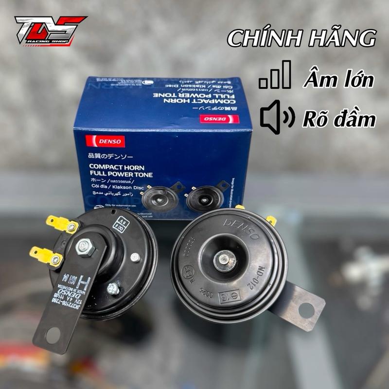 Kèn còi DENSO Chính hãng Indo 12V lắp xe máy tiếng lớn hay âm thanh đầm chất cải thiện tiếng kèn zin nhỏ Phụ Kiện Phụ Tùng Nhại Còi