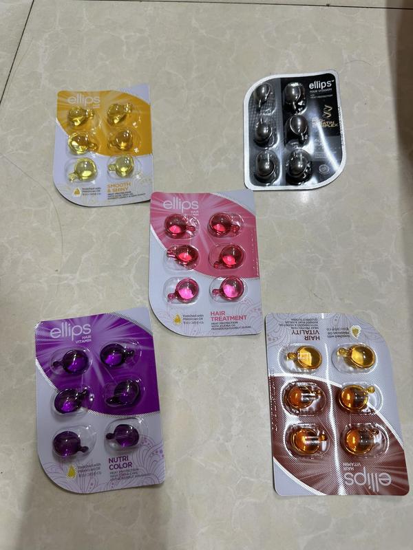 Serum Dưỡng Tóc Ellips Hair Vitamin Hair Phục Hồi Hư Tổn Vỉ 6 Viên