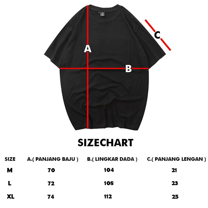 Baju Kaos Distro Skena Oversize Pria & Wanita Tshirt Keren Atasan Unisex 3