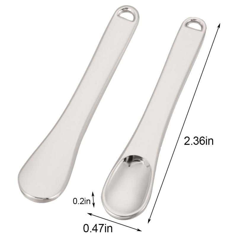Product Introduction of Eye Cream Spoon Facial Cosmetic Skincare Beauty Scoop Metal Cosmetic Reusable Scoop Mini Spoon 6