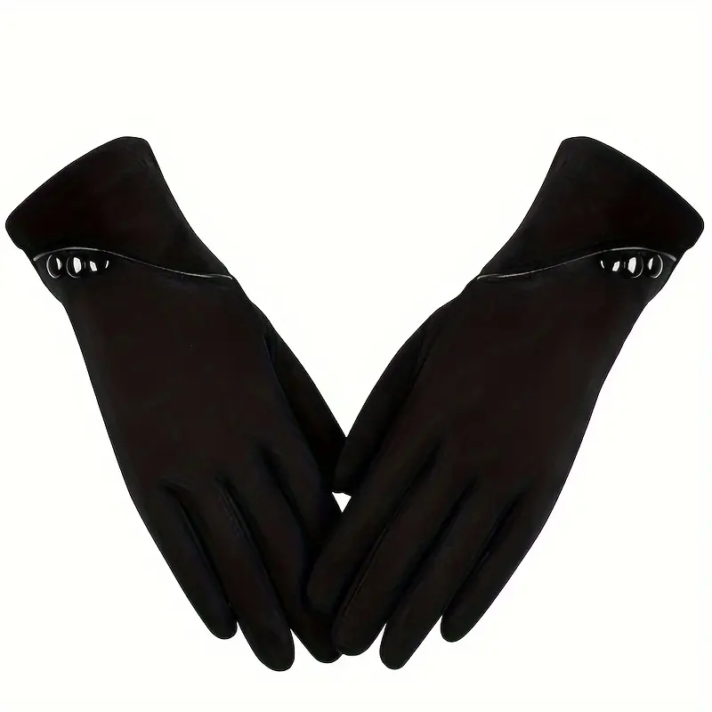 Women's Waterproof Winter Outdoors Sports Gloves, Touch Screen Compatible, Warm Insulation, Faux Fur Lining, Non-Retractable, Fingerless Design 2