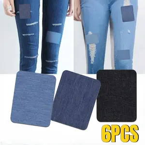 6pcs Kain Tambalan Jeans Patch 12.5*9.5cm
