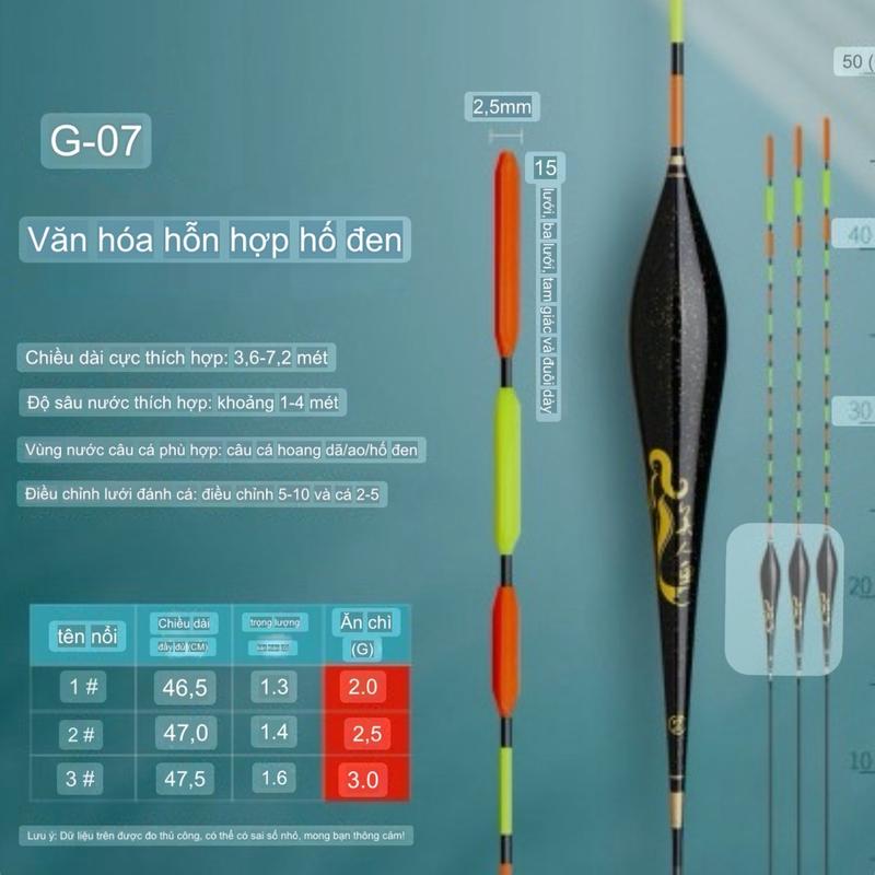 Phao câu đài mỹ nhân ngư G07 bản mới phao chất liệu nano cao cấp Fishing Đi Câu Bắt Cá Câu Cá
