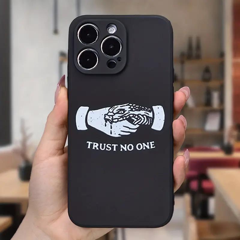 Creative Snake & Hand Pattern Phone Case, Anti-drop Cellphone Protective Case, All-inclusive Shockproof Mobile Phone Cover for iPhone 11 12 13 14 15 Series 1
