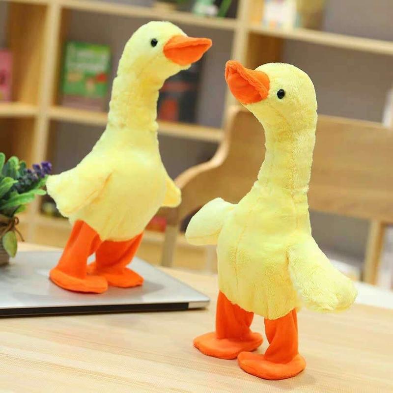  Đồ chơi vịt nhồi bông Poka biết đi nhảy múa 120 bài hát và nhái giọng em bé SẠC USB 