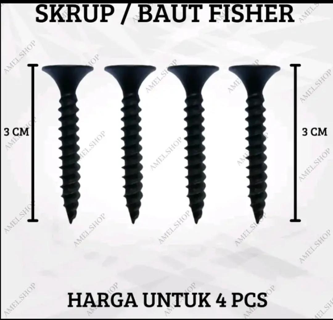 Baut mur pliser buat pasang gorden Dipasang di Dinding