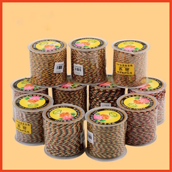 Dây chỉ ngũ sắc Tây Tạng cuộn 50M, 100M làm vòng tay bình an 5