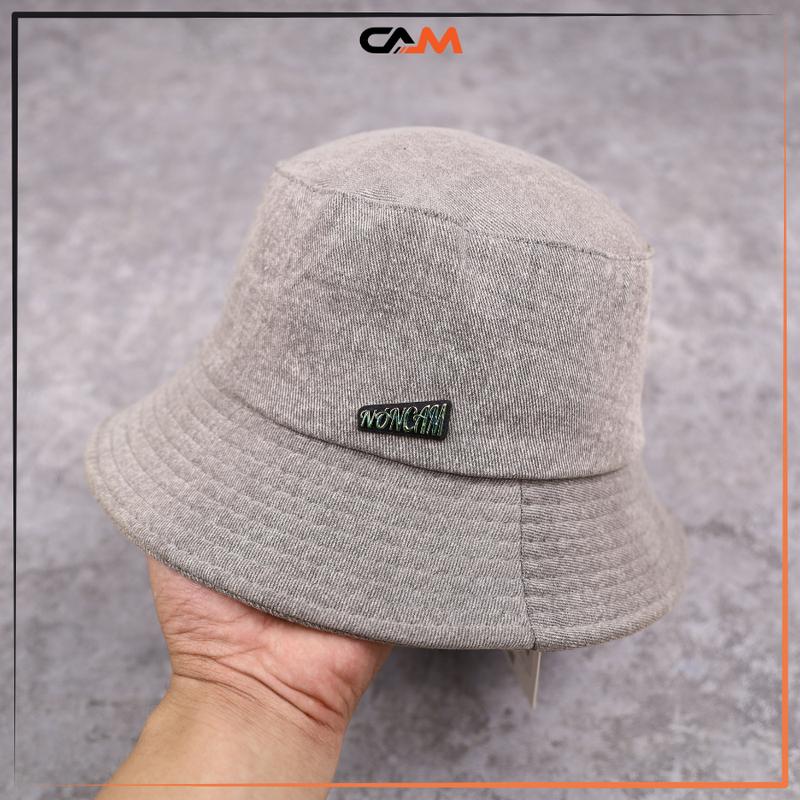 [CHÍNH HÃNG] Mũ Nón Cam Pucket Vải Jean Màu Xám Thời Thượng