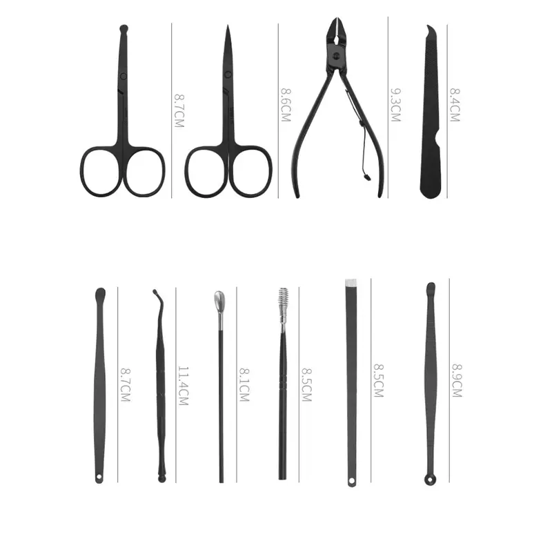 Manicure Set 32 in 1 Alat perawatan kuku 1 Set isi 32pcs Set Manikur Perawatan Kuku gunting nail tangan Kotoran Mempercantik 5