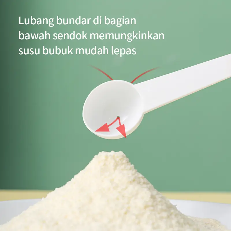 LAKOE Tempat susu bubuk bayi kotak susu milk powder container green pink 3