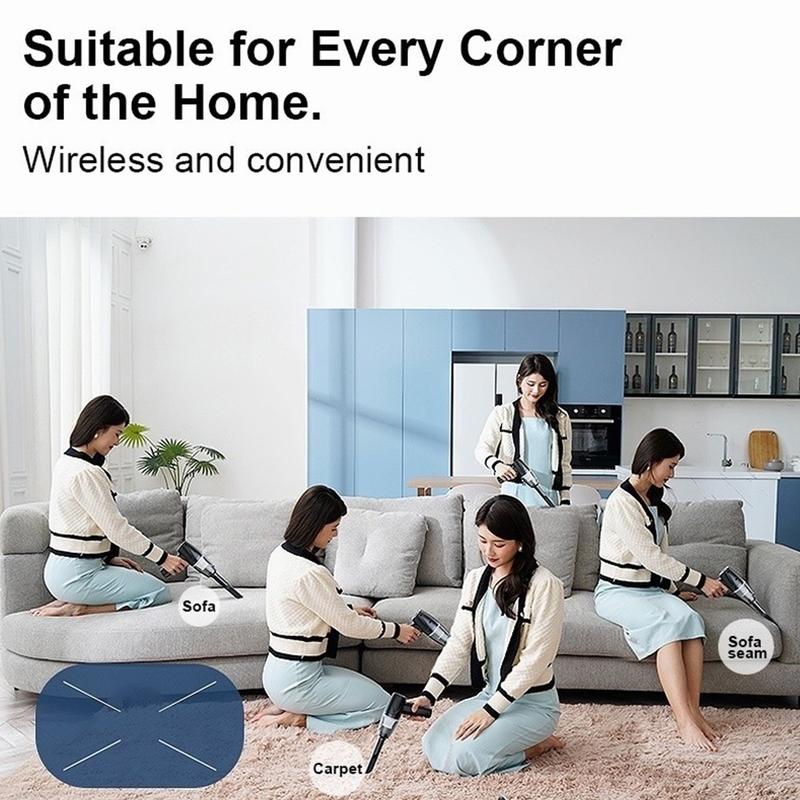 Product Introduction of 【24-hour shipping+free shipping+COD】Car Home Portable Vacuum Cleaner Mini Mute Wireless High Power Handheld Cleaning Accessories New Household 11