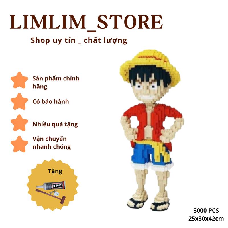 Trò chơi lắp ghép LuFy-7041 42cm XinZ dễ thương Kèm búa + keo Đồ Chơi Toy Tháo Lắp Bộ Lắp Ráp Xếp Hình Lắp Ráp đồ chơilego