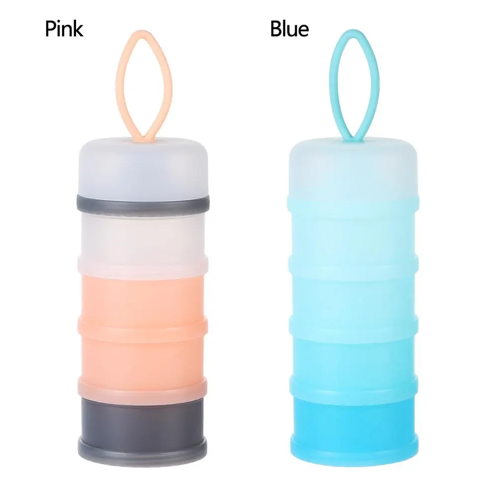 4 Layers Portable Detachable Large-capacity Feeding Dispenser Milk Powder Box Storage Container Snack