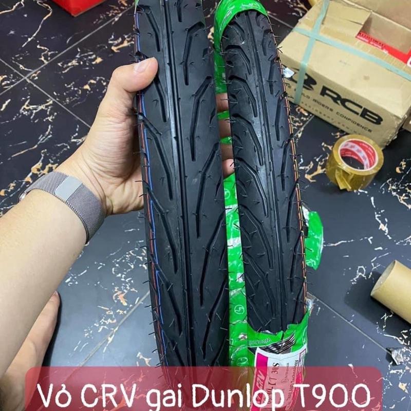 Vỏ, Lốp Xe máy Thái Lan thương hiệu CRV (mẫu gai dunlop t900)