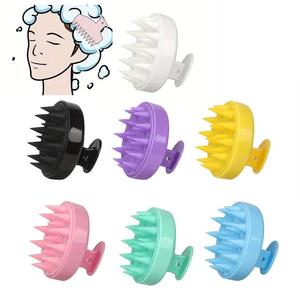Masajeador de cuero cabelludo de silicona, 1 unidad Cepillo manual para masaje de cuero cabelludo, Herramienta de masaje para cuero cabelludo, Cepillo exfoliante para cuero cabelludo, Cepillo para peinar el cabello, Cepillo de masaje para la ducha