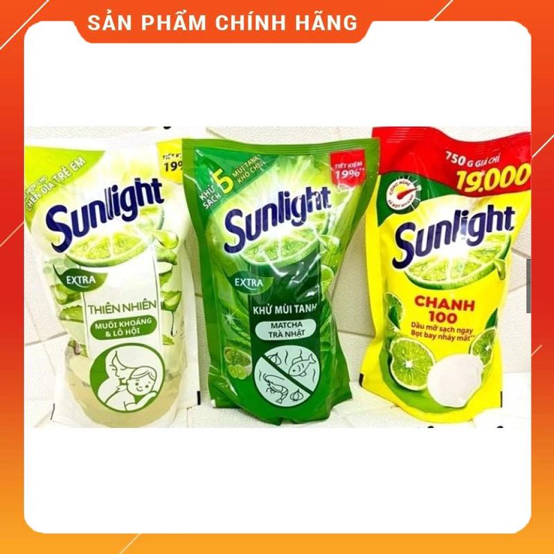  Nước rửa chén Sunlᶖght 750gr  Túi  