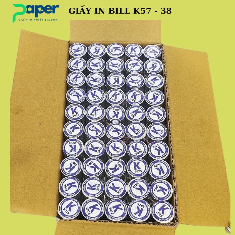  Thùng 100 Cuộn Giấy In Bill K57-38 Cho Máy POS Cầm Tay - Giá Sỉ Cực Rẻ Trên TikTok Shop! 