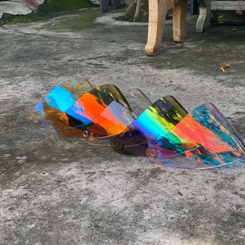 Kính Gắn Nón Bảo Hiểm 3/4 Klt và Kyt Venom Đủ Màu - Helmet