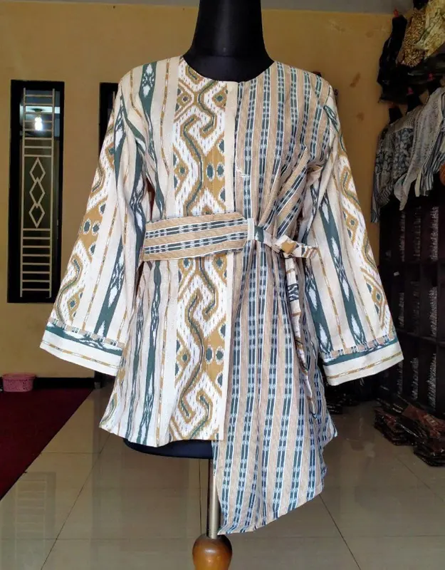 Blouse Songket Atasan Batik Jumbo Baju Busui Baju Busui 2