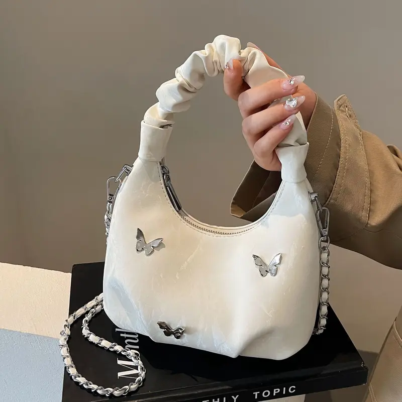 Túi cầm tay quai xách đeo chéo quai nhúm da nhung tặng charm mây dễ thương tiểu thư Hiếu Túi Store 587 Bag Nữ Chữ Nhật 8